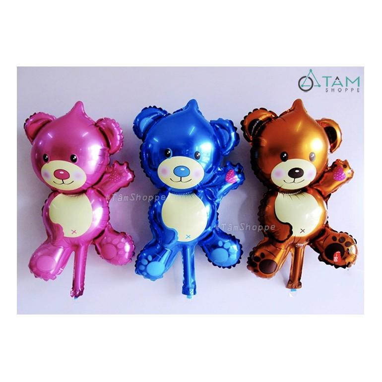SET 5 Bong bóng trang trí hình Gấu vẫy tay