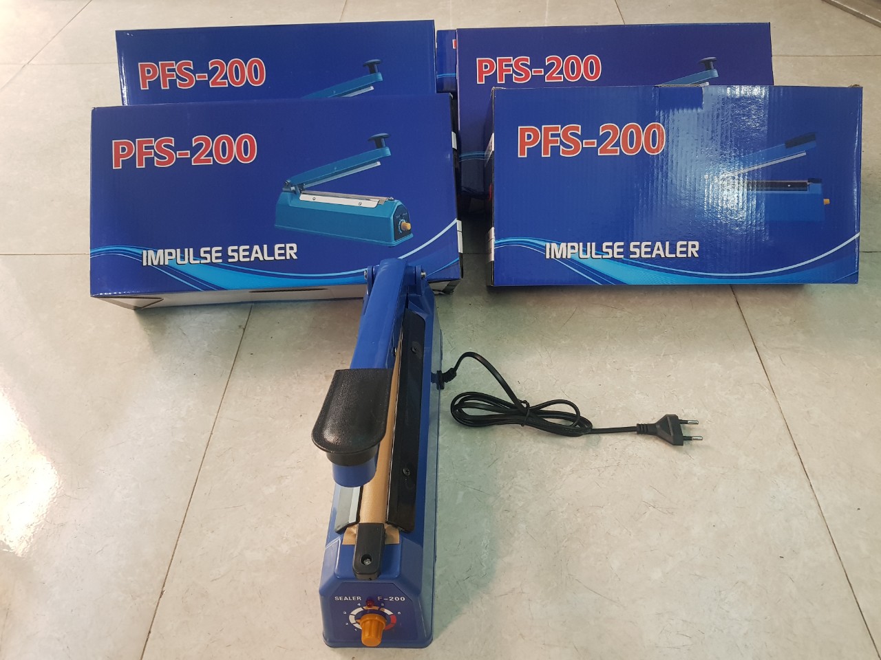 Máy hàn miệng túi nilon 20cm (200mm) - để hàn kín miệng bao bì vỏ nhựa, an toàn, tiện lợi - Máy hàn miệng túi PFS 200 - Hàng chính hãng