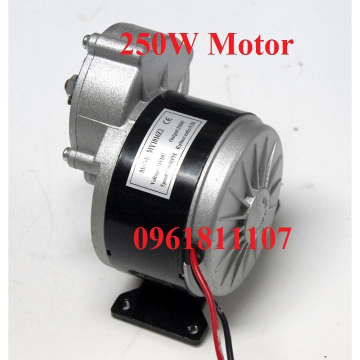 combo chế xe điện motor giảm tốc 24v 250w giảm tốc