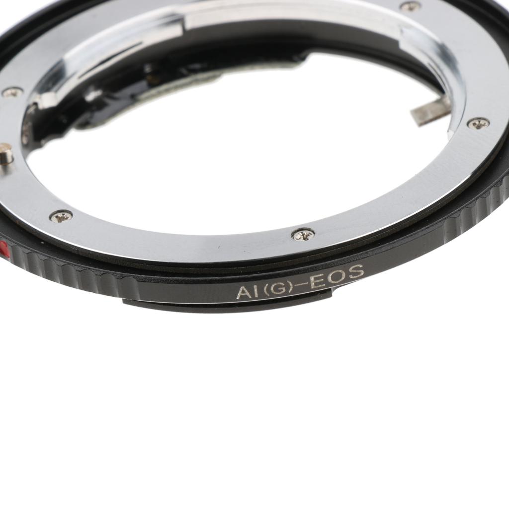 Camera Lens Mount Adapter Ring for Nikon AI to for Canon EOS Lenses Converter with Chip Special Locking Device
