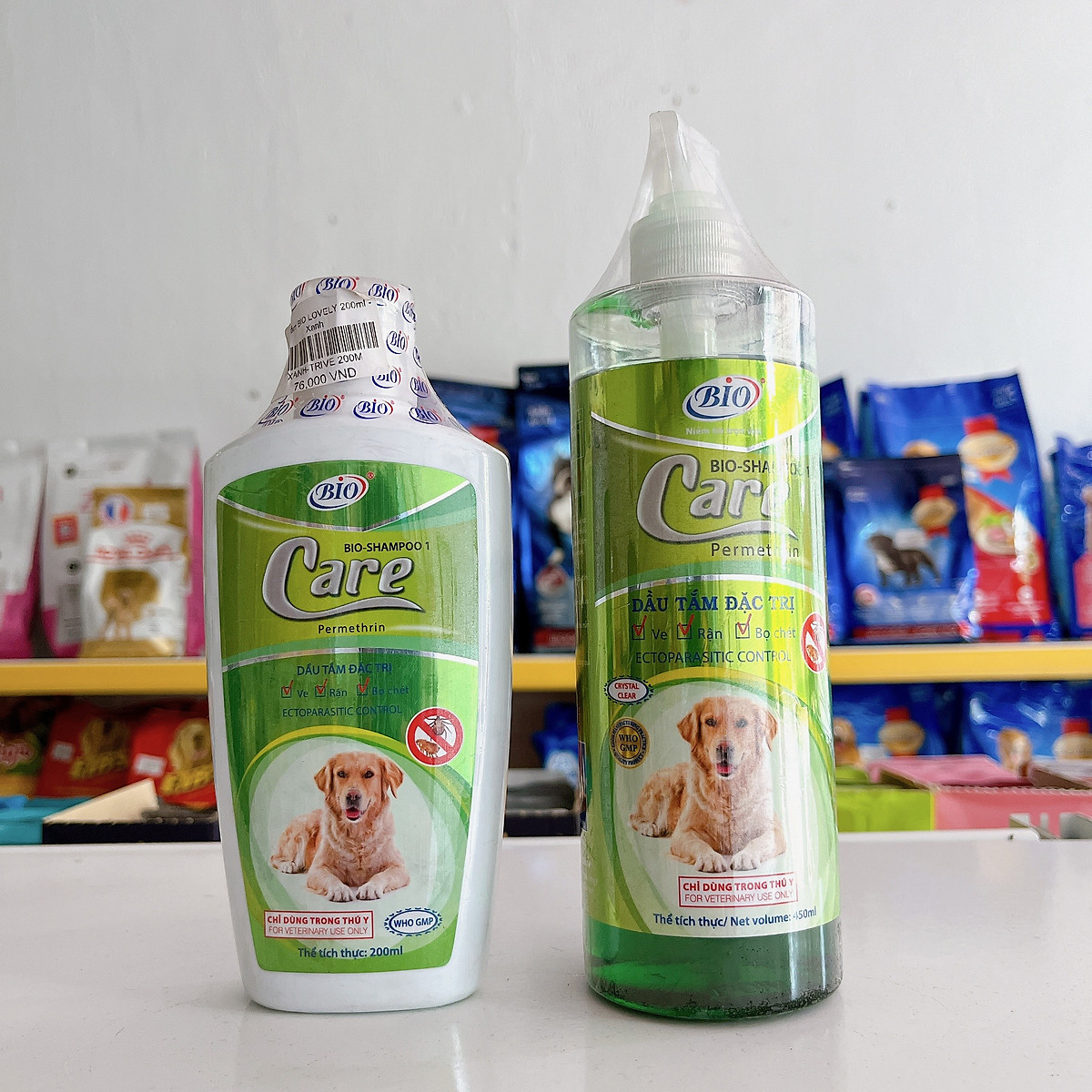 Sữa Tắm Đặc Trị Ve Rận Bọ Chét Cho Chó Bio Care Chai 200ml Và 450ml - YonaPetshop