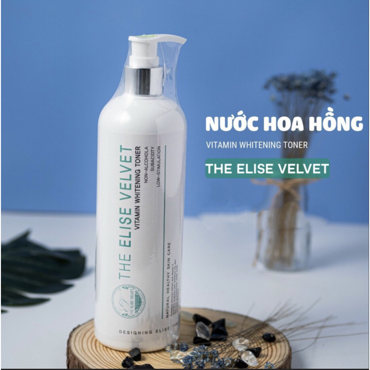 Nước tonic se khít lỗ chân lông làm trắng da - THE ELISE VELVET VITAMIN WHITENING TONER