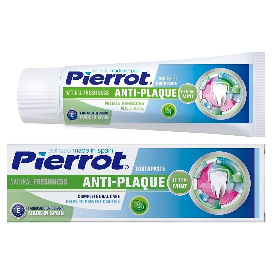 [Tặng 1 mặt nạ] Kem đánh răng chống hình thành mảng bám Pierrot 75ml