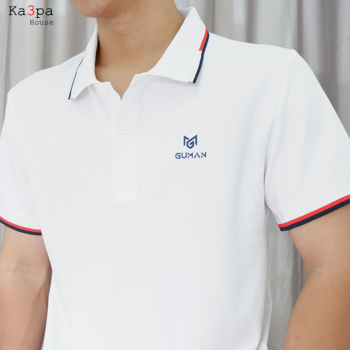 Áo Thun Polo Casual GUMAN White GW111