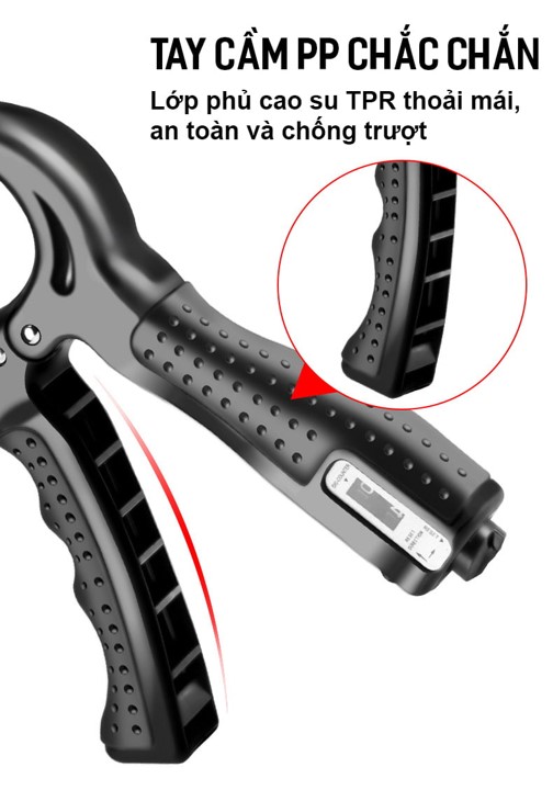 Kìm bóp tập cơ tay chữ R - có đếm số - ko đếm số, hand grip điều chỉnh lực 5-60kg BỀN ĐẸP dụng cụ tập gym cơ cổ tay