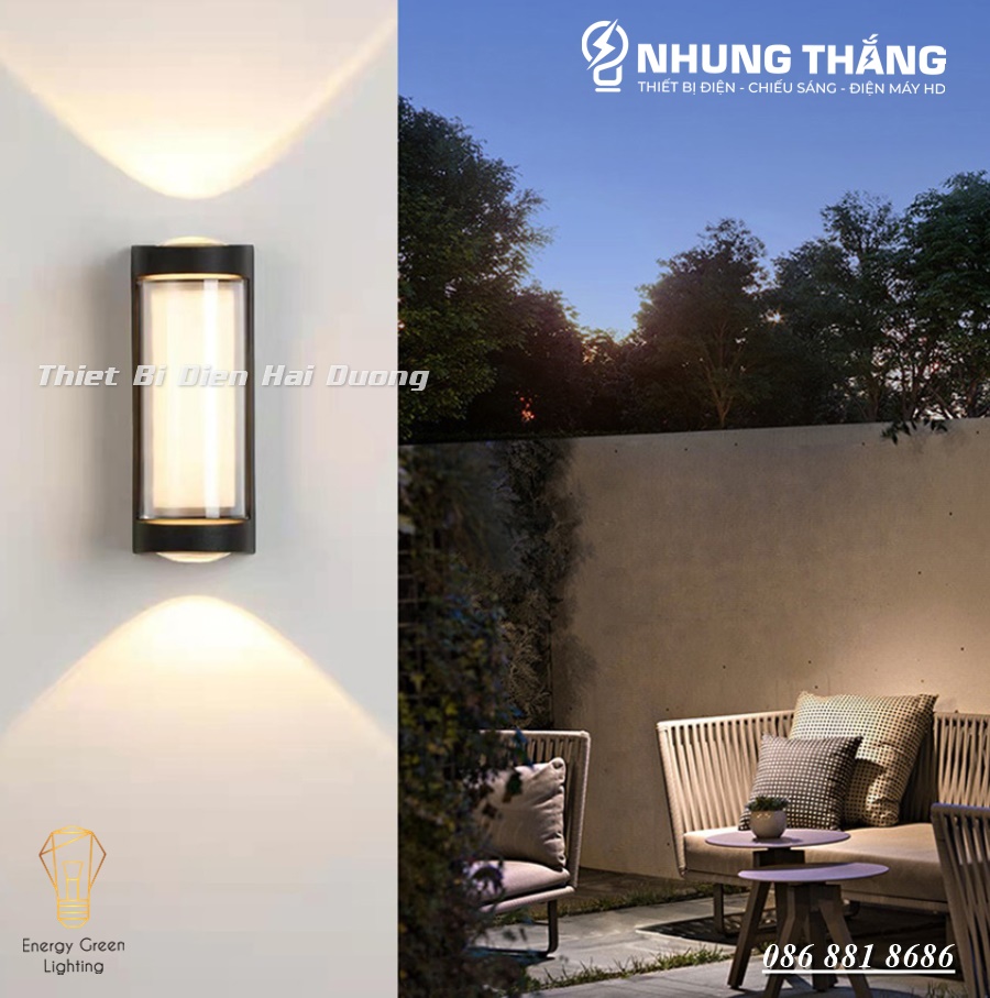 Đèn Hắt Tường Chống Nước 2 Đầu Chiếu Sáng DT-FL22 - 16W Thân Nhôm - Chip Led Siêu Sáng - Có Video