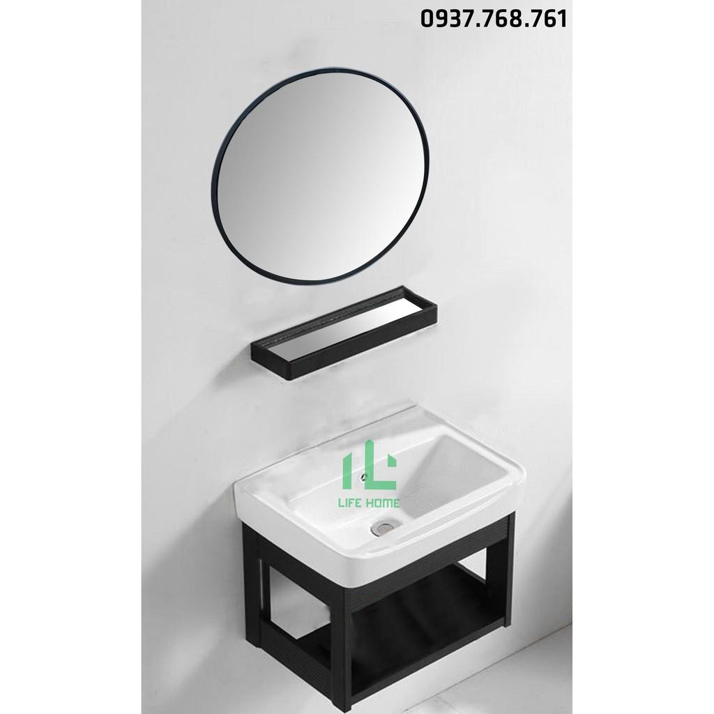 Bộ Lavabo Tủ Chậu Rửa Mặt Gương Mini Thiết Bị Vệ Sinh Phòng Tắm