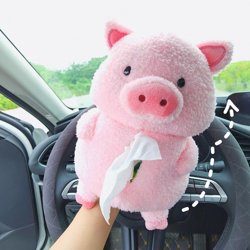 Hộp Đựng Khăn Giấy Thiết Kế Kiểu Hoạt Hình Sáng Tạo Treo Xe Hơi Tiện Lợi