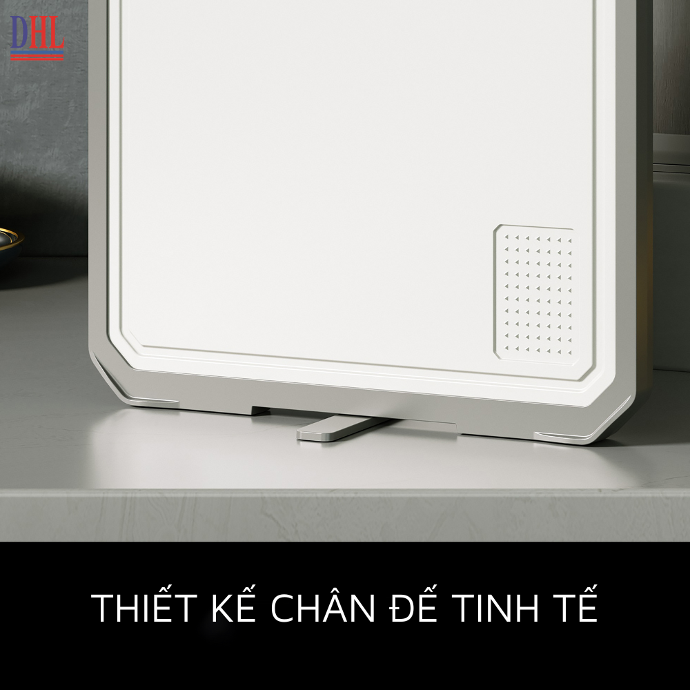 Thớt Mitomo 2 mặt inox và nhựa PP loại kháng khuẫn có rãnh chống tràn hàng chính hãng