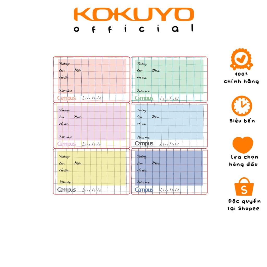 Túi 18 Nhãn Vở Học Sinh Campus Line Field