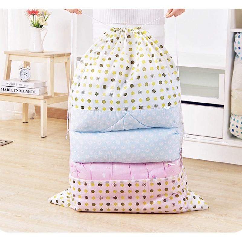 Túi Vải Không Dệt Đựng Chăn Màn Kích Thước 70cm x 100cm - Túi Rút Loại To Đựng Vật Dụng Gia Đình