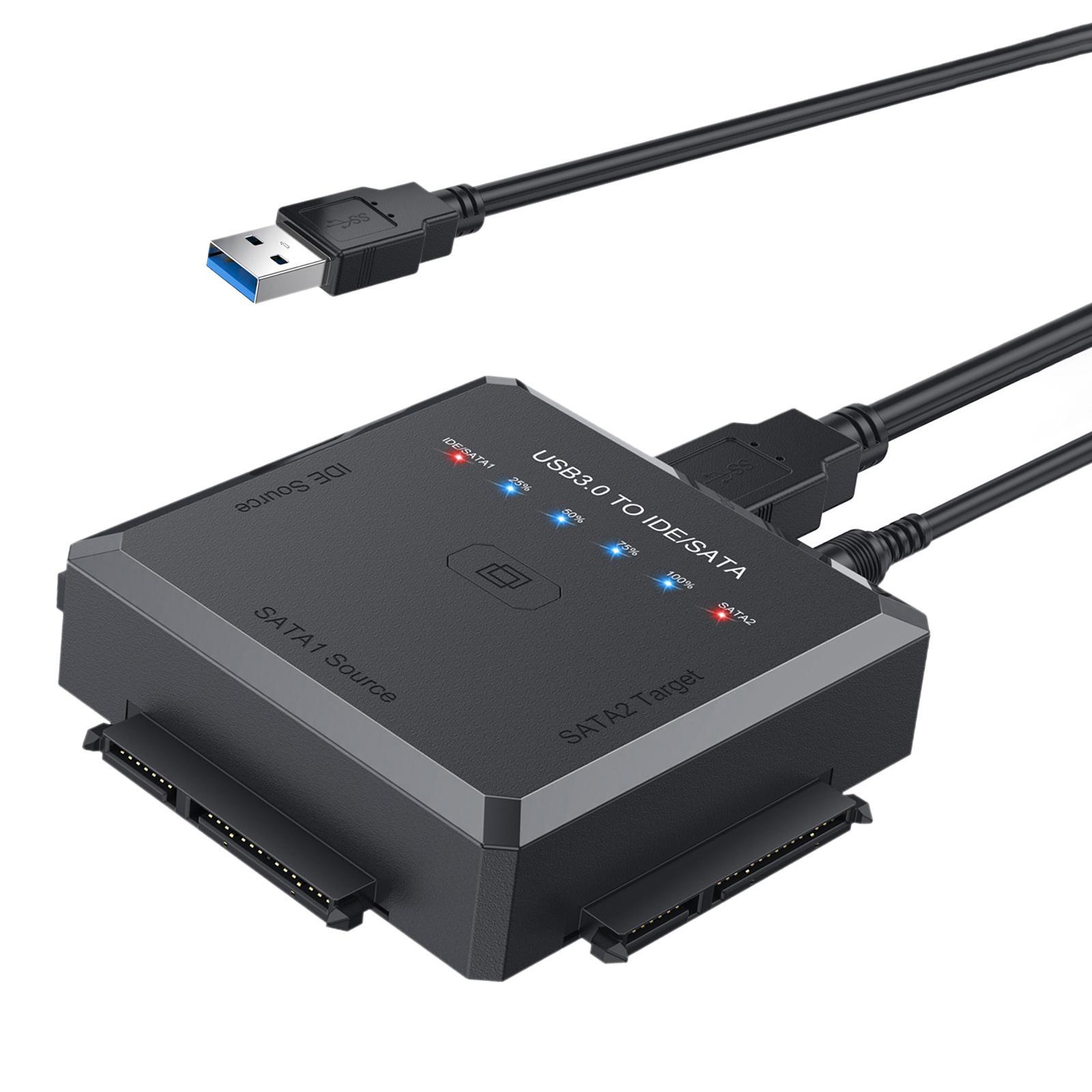 5Gbps USB3.0 to IDE/ Converter EU Adapter for 2.5 3.5inch HDD/SSD/IDE