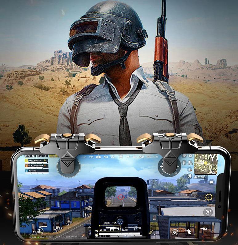 Bộ 2 Nút Bấm Chơi Game PUBG VINETTEAM MK-1 Hỗ Trợ Chơi PUBG, ROS, Freefire Dành Cho Điện Thoại Androi Và IOS- Hàng Chính Hãng