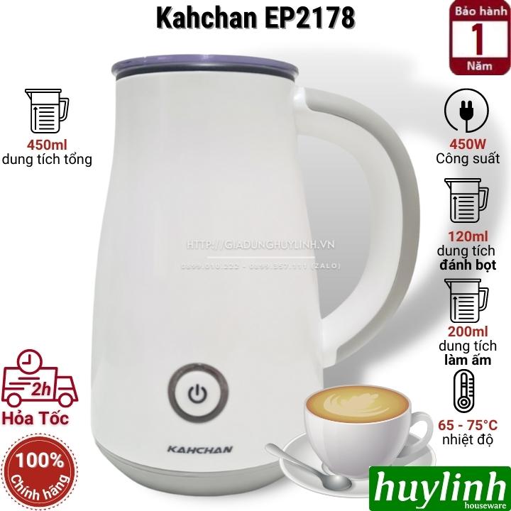 Máy đánh sữa tạo bọt, pha cacao Kahchan EP2178 - 450ml - Hàng chính hãng