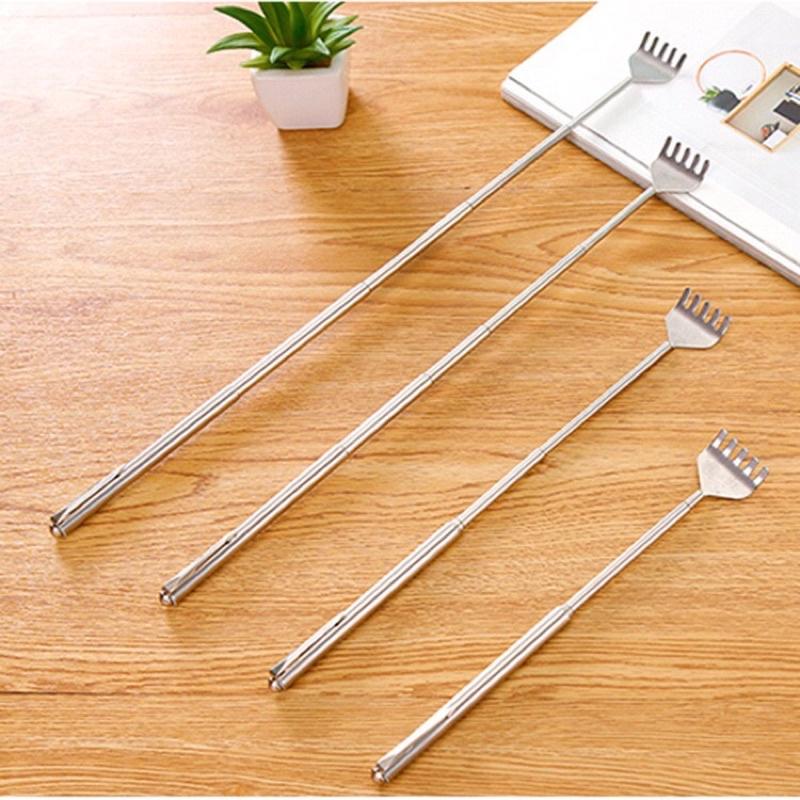 Gãi lưng bằng inox thông minh có thể kéo dài thu ngắn tiện lợi
