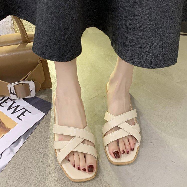 Dép Quai Ngang Đế Bằng Thời Trang Mùa Hè Cho Nữ