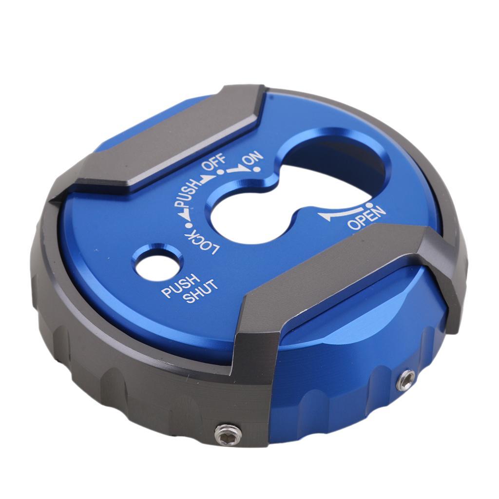 CNC Aluminum Alloy Motorcycle Ignition Key Lock   for  Nmax155 Blue
