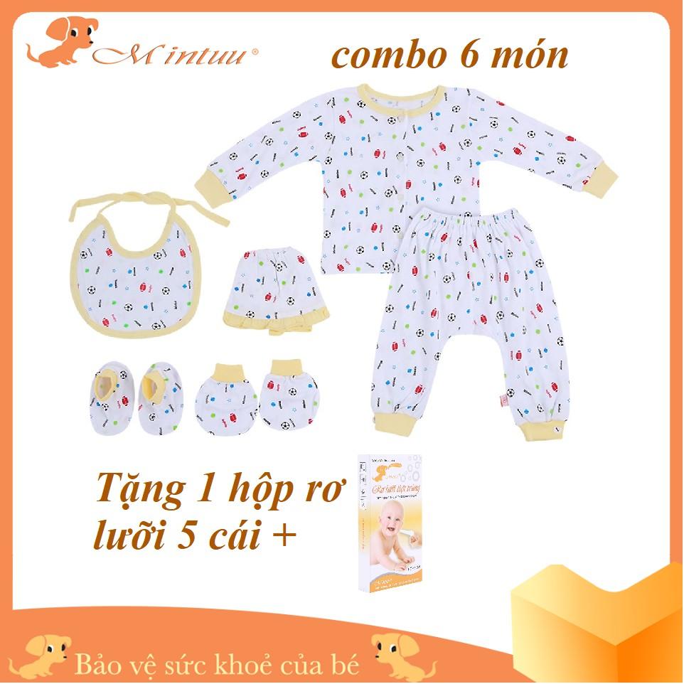 Combo 6 món sơ sinh Mintuu Combo3