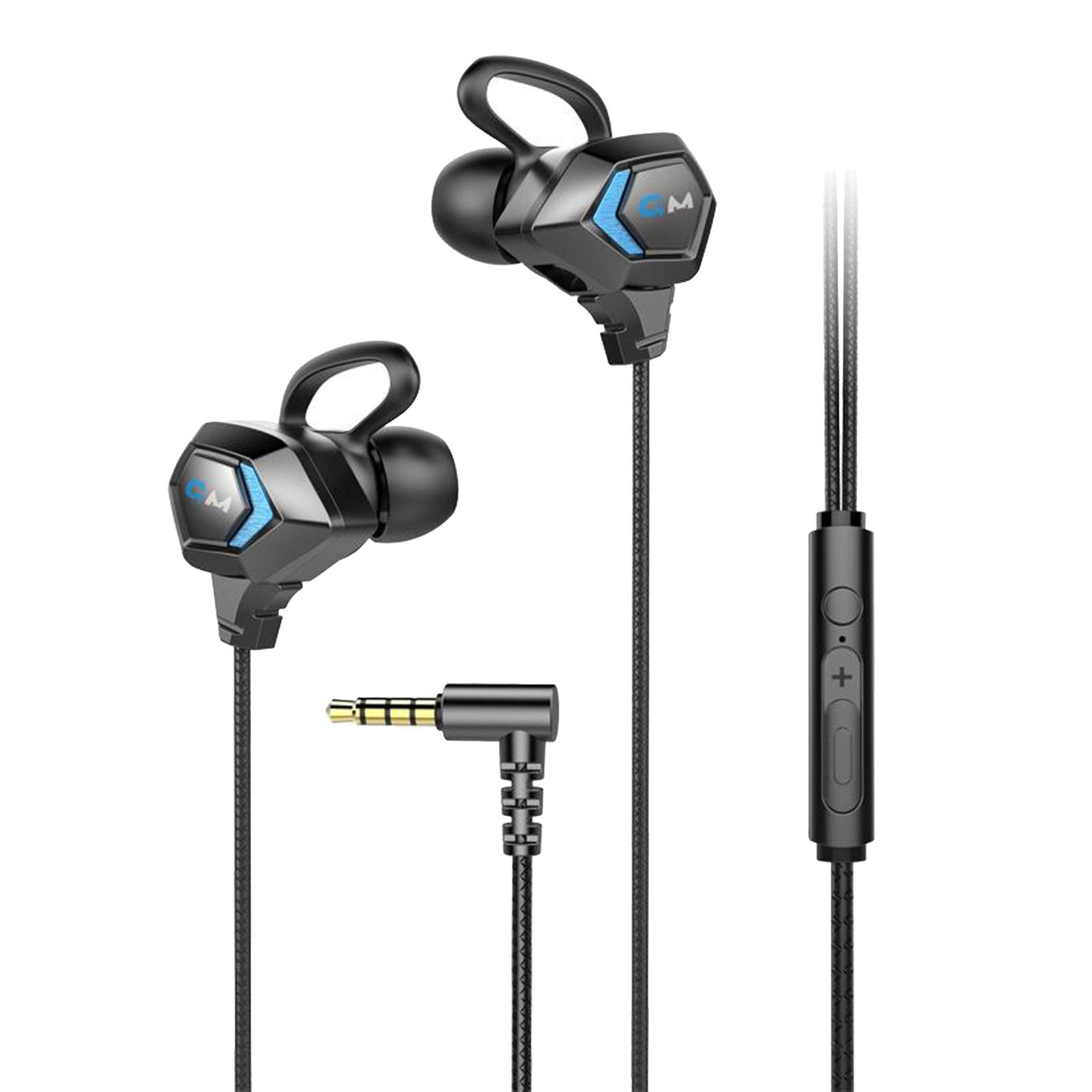 E-Sport Wired in-Ear Gaming Earphone with Adjustable Mic for Xbox, Laptop,