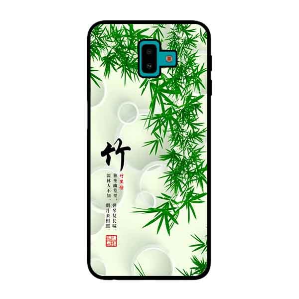 Ốp Lưng in cho Samsung Galaxy J6 Plus 2018 mẫu Tranh Nền Tre - Hàng Chính Hãng