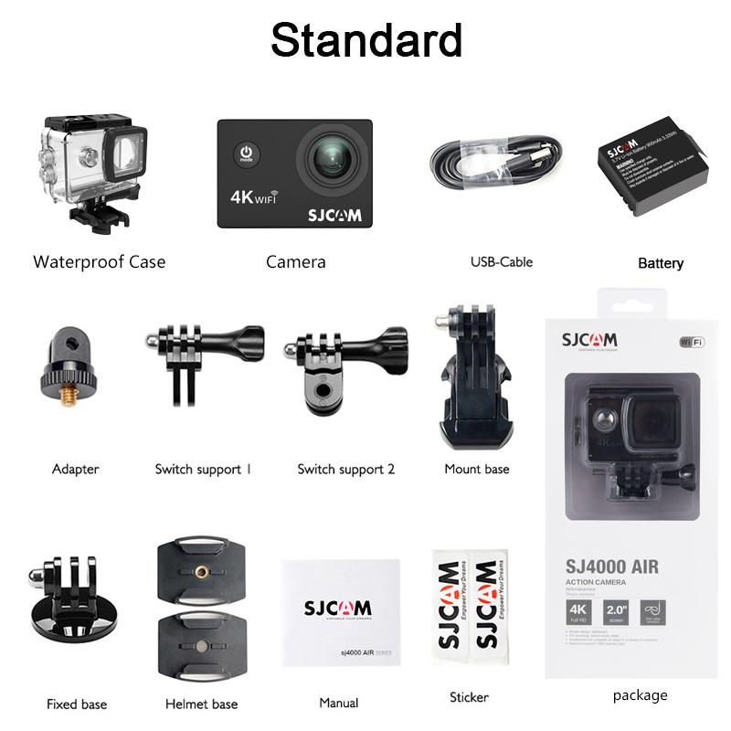 SJCAM SJ4000 AIR 4K Action Camera Full HD Allwinner 4K 30FPS WIFI 2.0" Screen Mini Helmet Waterproof Sports DV Camera