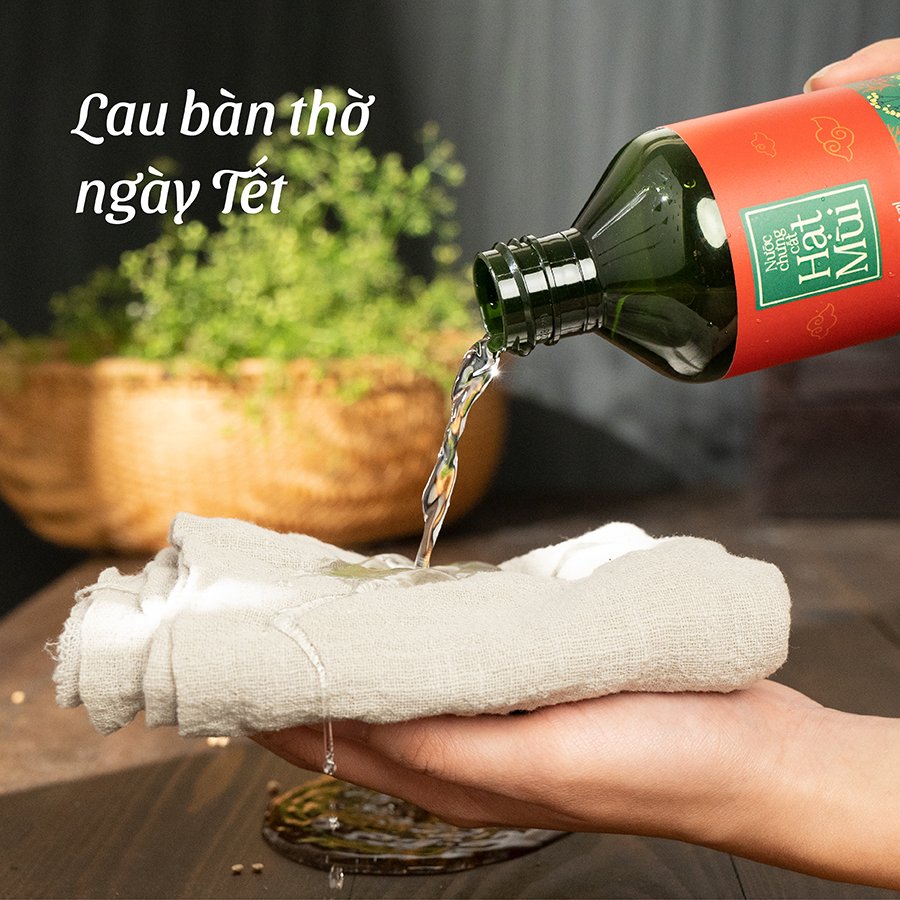 Nước Mùi Già Chưng Cất Dùng Để Tắm Rửa Mặt Lau Dọn Bàn Thờ Cỏ Mềm 300ml