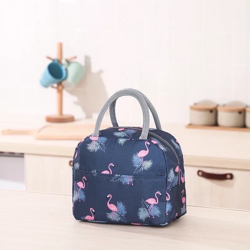 Túi Giữ Nhiệt Hình Hạc- Túi Đựng Hộp Cơm Văn Phòng Nhỏ Gọn, Dễ Thương Có Quai Xách Tiện Lợi