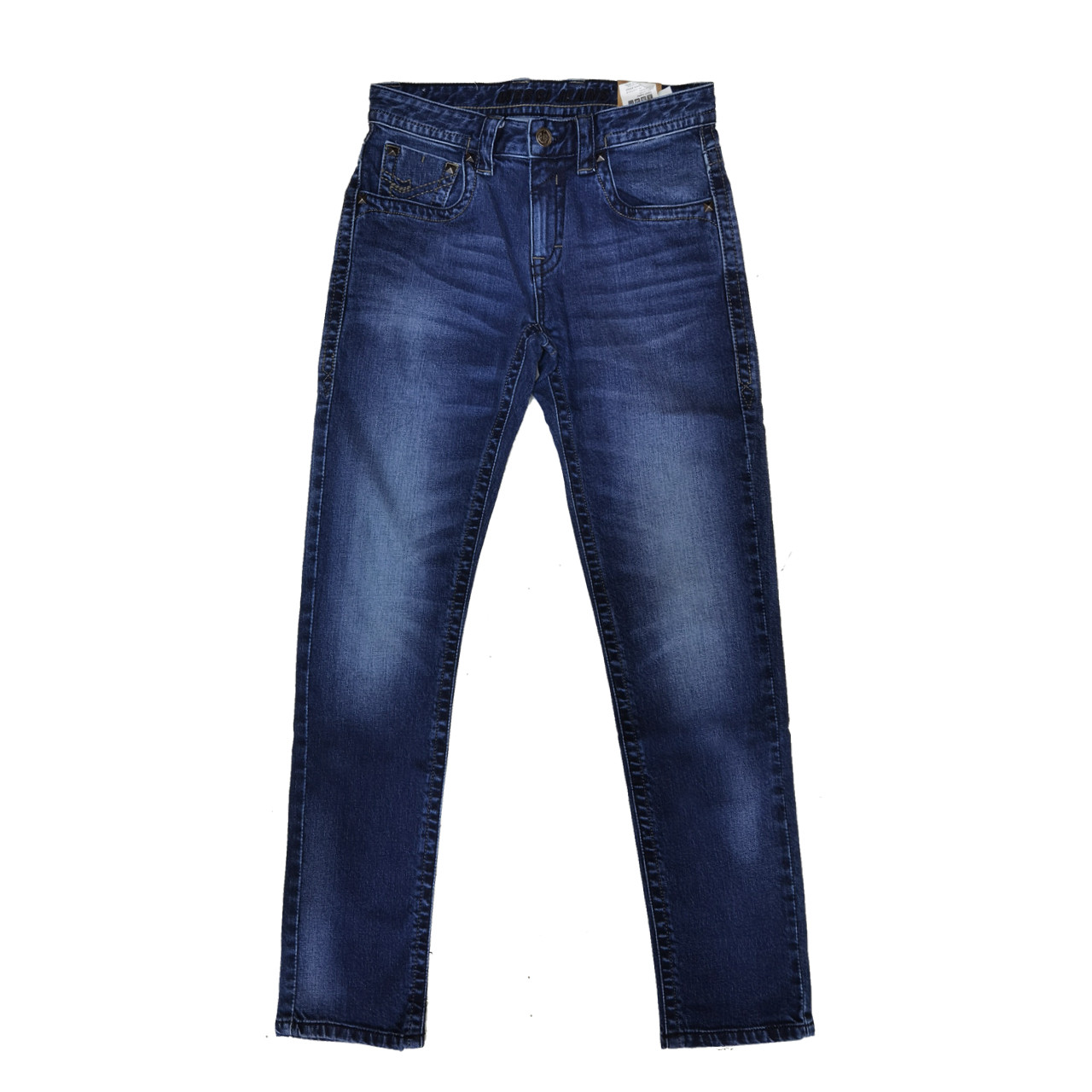 Quần jean nam ống đứng wash râu mèo SJM-590-17