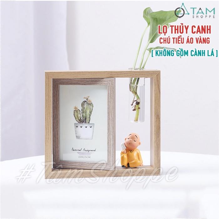 Khung ảnh gỗ xoay kèm tượng chibi xinh xắn KA-18