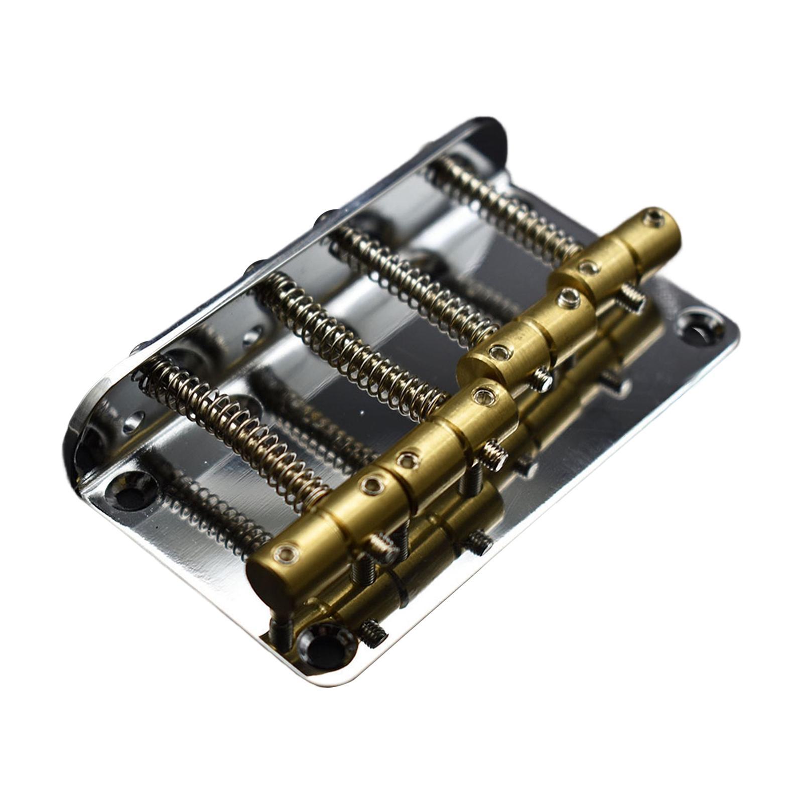 Black Professional 4 String Bass Bridge for Electric Bass Guitar