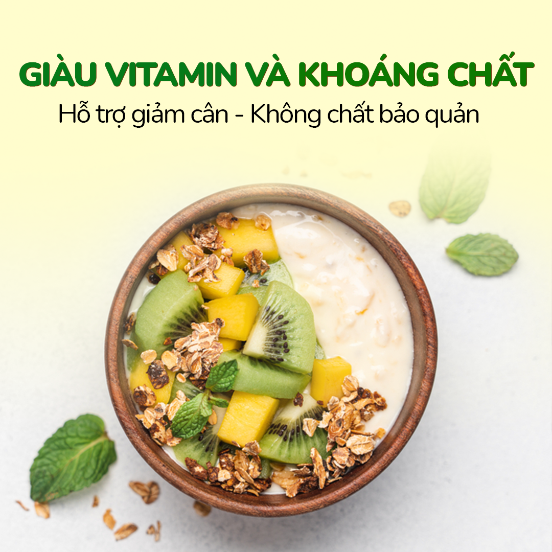 GRANOLA MULTIGRAIN - NGŨ CỐC TRÁI CÂY CAO CẤP DAN.D.PAK,HÀNG XUẤT RIÊNG CANADA,GIÀU VITAMIN VÀ KHOÁNG CHẤT,HỖ TRỢ GIẢM CÂN,KHÔNG CHẤT BẢO QUẢN