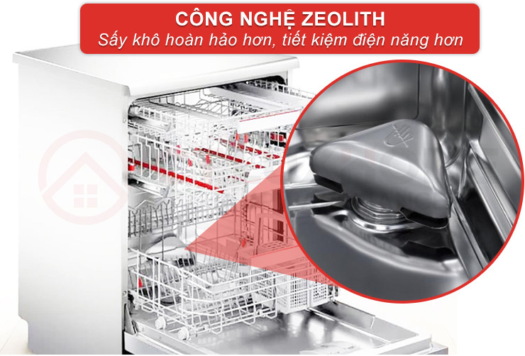 Máy rửa bát độc lập Bosch SMS8ZDW48M Serie 8, 8 chương trình rửa 14 bộ bát đĩa châu âu- Hàng chính hãng