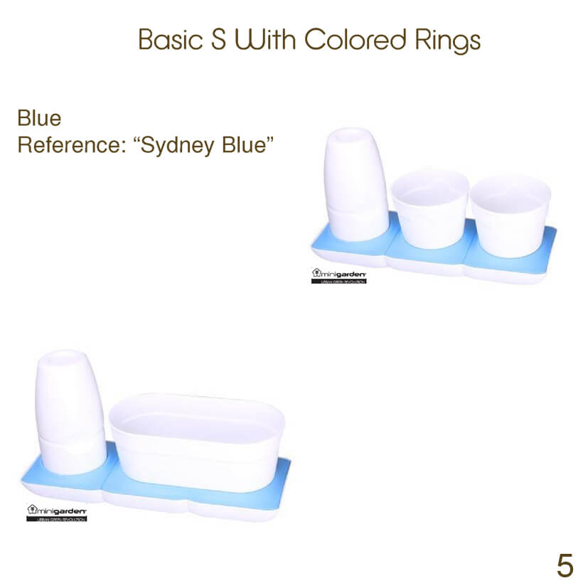 Vòng Phụ Kiện 5 Màu Color Ring Thay Thế Vòng Chậu Kit Trồng Cây Tự Dưỡng nhập khẩu Bồ Đào Nha Basic S và Basic UNO