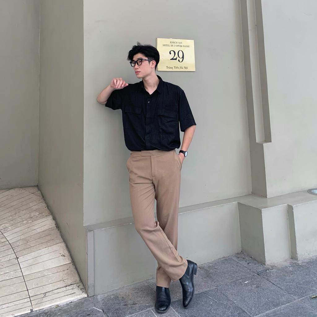 Áo Sơ Mi BLACK BUTTONS SHIRT VANBYVN