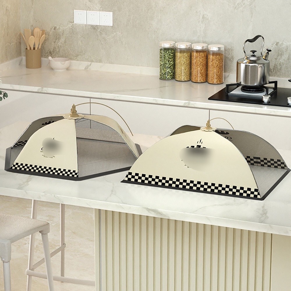 Lồng bàn gấp gọn đậy thức ăn, chất liệu vải polyester bền chắc kích thước 70cm, chống bụi , vô cùng tiện lợi