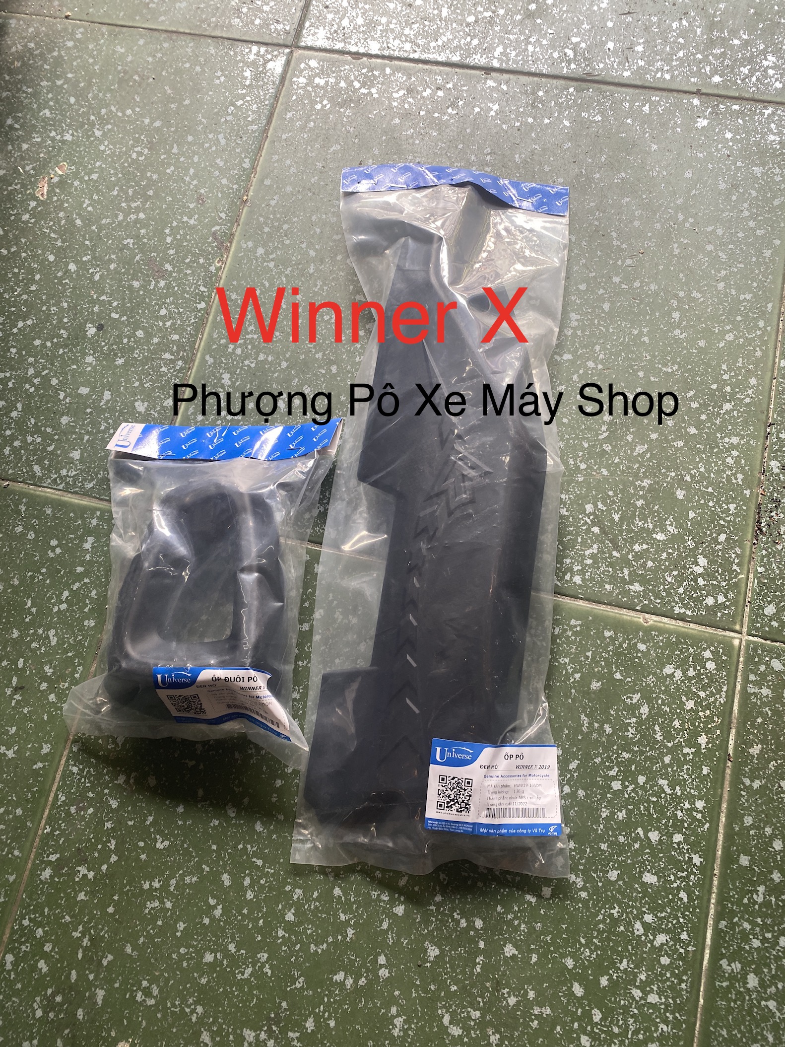 Ốp pô ốp đuôi pô NHỰA dẻo ABS đen mờ chống nóng dành cho Winner V1/ Winner X/ Exciter 150