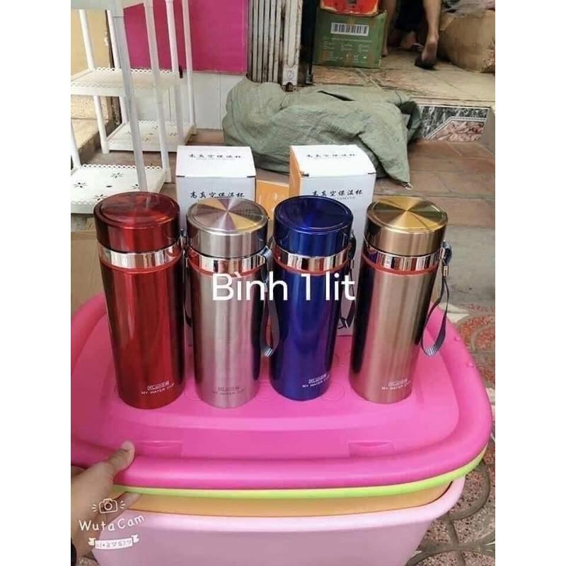 Bình giữ nhiệt cao cấp 1000ml, lõi inox 304 giữ nhiệt tốt