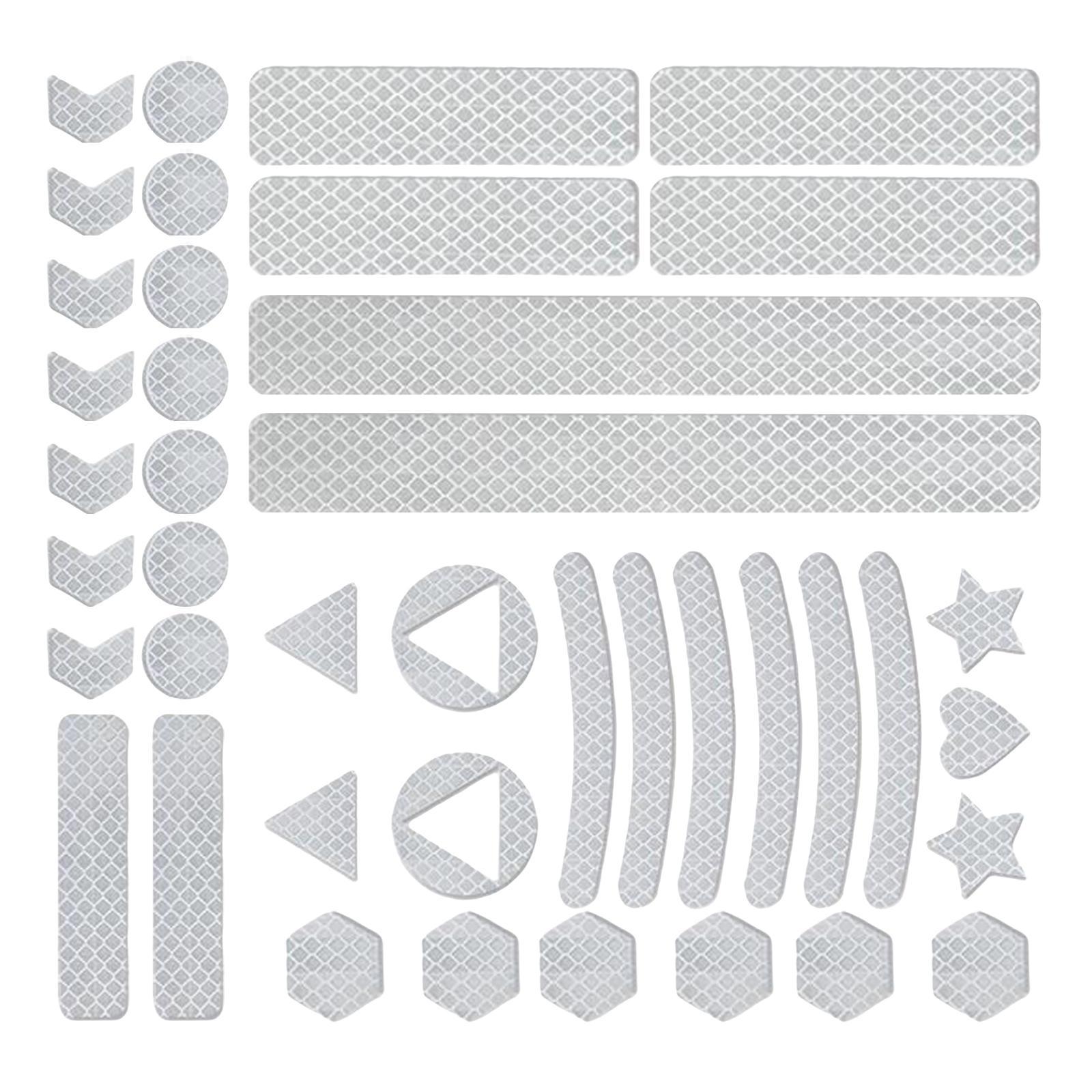 Safety Reflective Sticker, High Visibility Reflector Stickers Bike Reflective Tape Reflective Decals Waterproof for  Truck