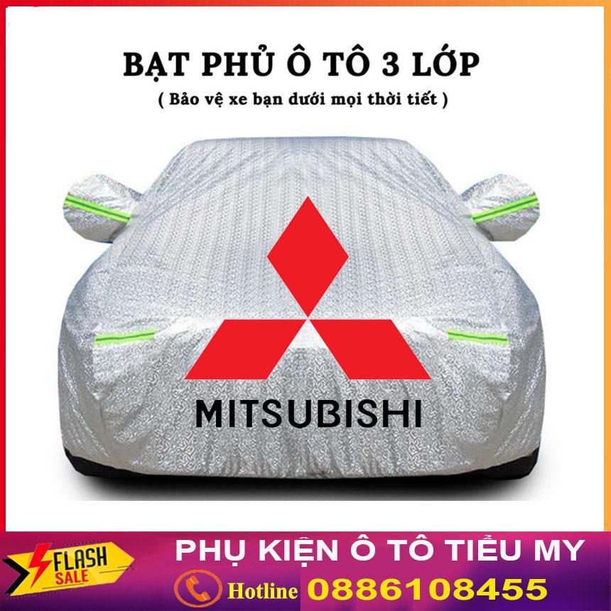 Bạt Phủ Xe Ô Tô Mitsubishi Mirage, Xpander, Attrage, Pajero, Trition, Outlander, Chất Liệu Bạt Tráng Nhôm 3 lớp