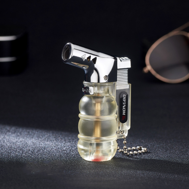 Vỏ Hột Quẹt Bật Lửa Khò Gas 1 Tia Kiêm Móc Khóa Tiện Lợi Hongbo HB853 Thiết Kế Đẹp Độc Lạ - Giao Màu Ngẫu Nhiên