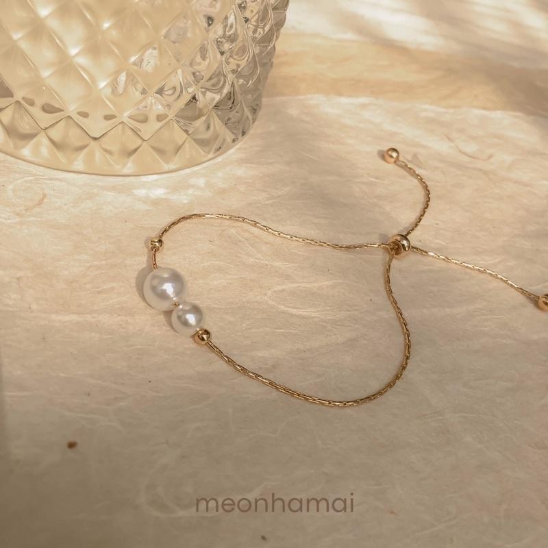Vòng tay nữ, lắc tay mảnh dây rút MEONHAMAI