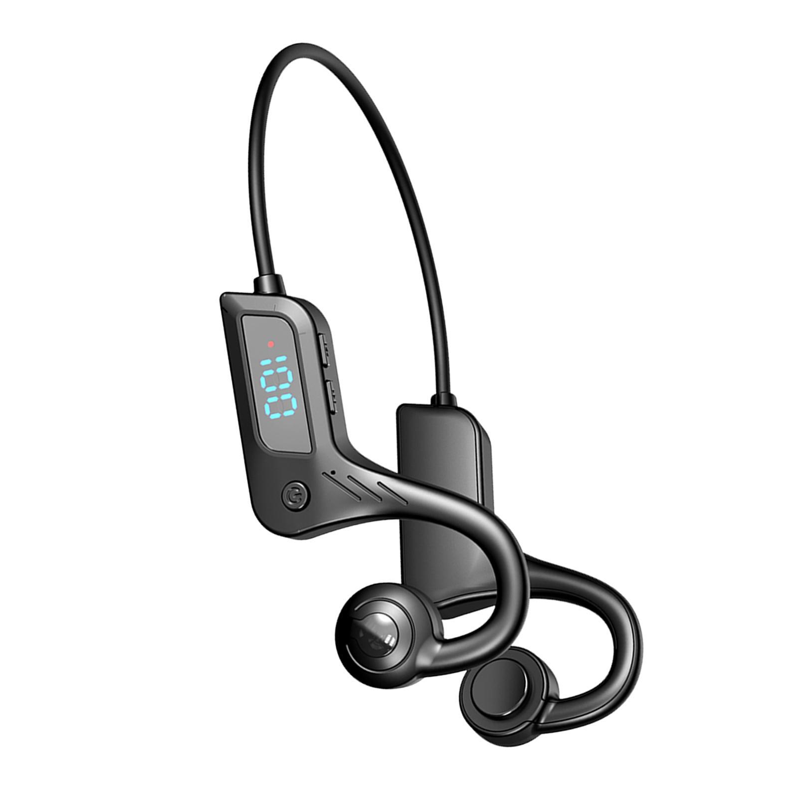 Open Ear Headphones Stereo Portable Ear Hook Headset for Travel Jogging Yoga