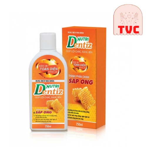 Combo 3 CHAI DUNG DỊCH NHA KHOA NUTRI DENTIZ - HỖ TRỢ CHĂM SÓC SỨC KHỎE RĂNG MIỆNG