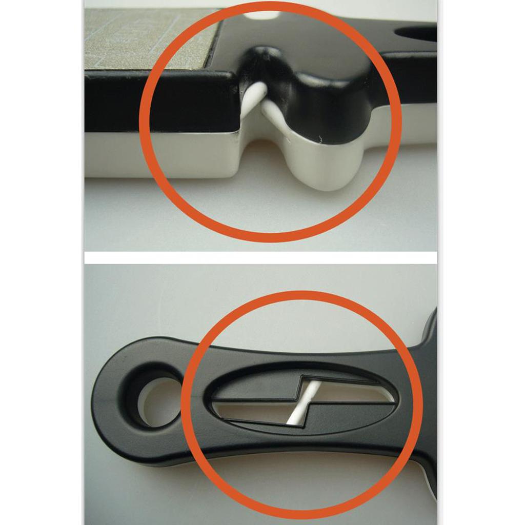 Portable Kitchen Tool Double Sided Diamond Sharpening Sharpener 400# 1000#