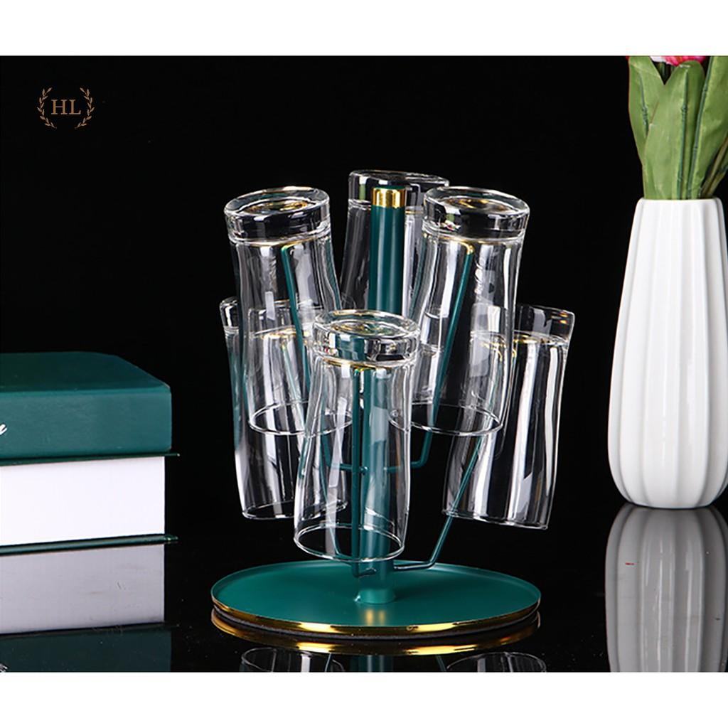 Giá úp ly xanh ngọc bích sơn tĩnh điện có đĩa hứng nước | Úp cốc | Úp Ly cao cấp sơn tĩnh điện EK10 EK14 Decor