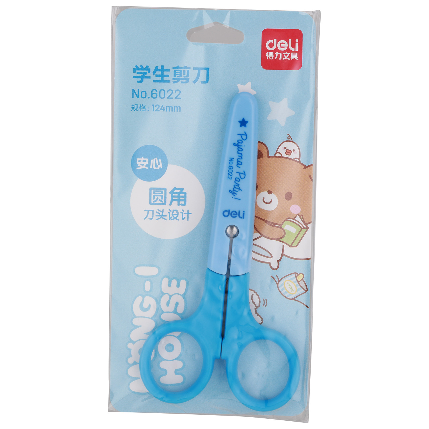 Kéo Thủ Công Học Sinh Deli, Xanh/Hồng - 1 Chiếc - 6022