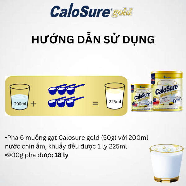 [HỘP QUÀ TẾT] Bộ Hộp Quà Bình An Calosure Gold Ít đường 400g và 900g - VitaDairy