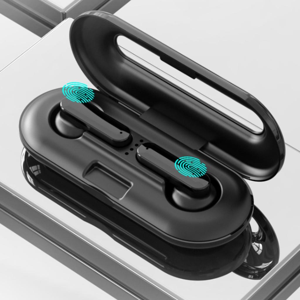 【ky】XG49 Bluetooth-compatible 5.0 Wireless Waterproof Half In-ear Earphone 9D Stereo Earbuds