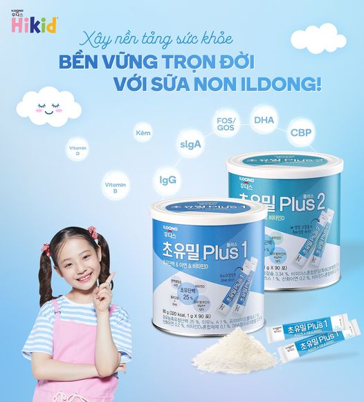 Sữa Non ILDong Số 2 (1-9 tuổi) - Nhập khẩu Hàn Quốc