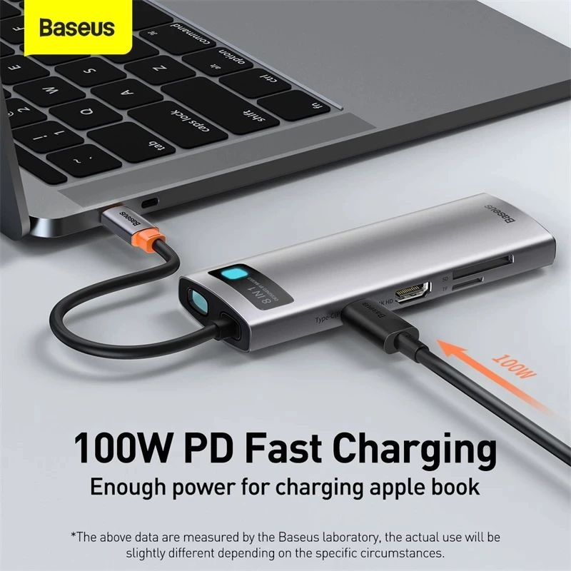 So sánh giá (Hàng chính hãng) Hub chuyển đổi đa năng Baseus Type-C - HDMI, USB, RJ45, SD, TF,... dành cho Macbook, Notebook, Laptop